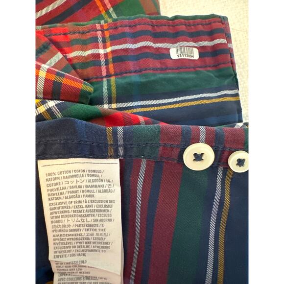 Ambercombie & Fitch muscle button down long sleeve Christmas men’s top Sz S - Picture 9 of 10